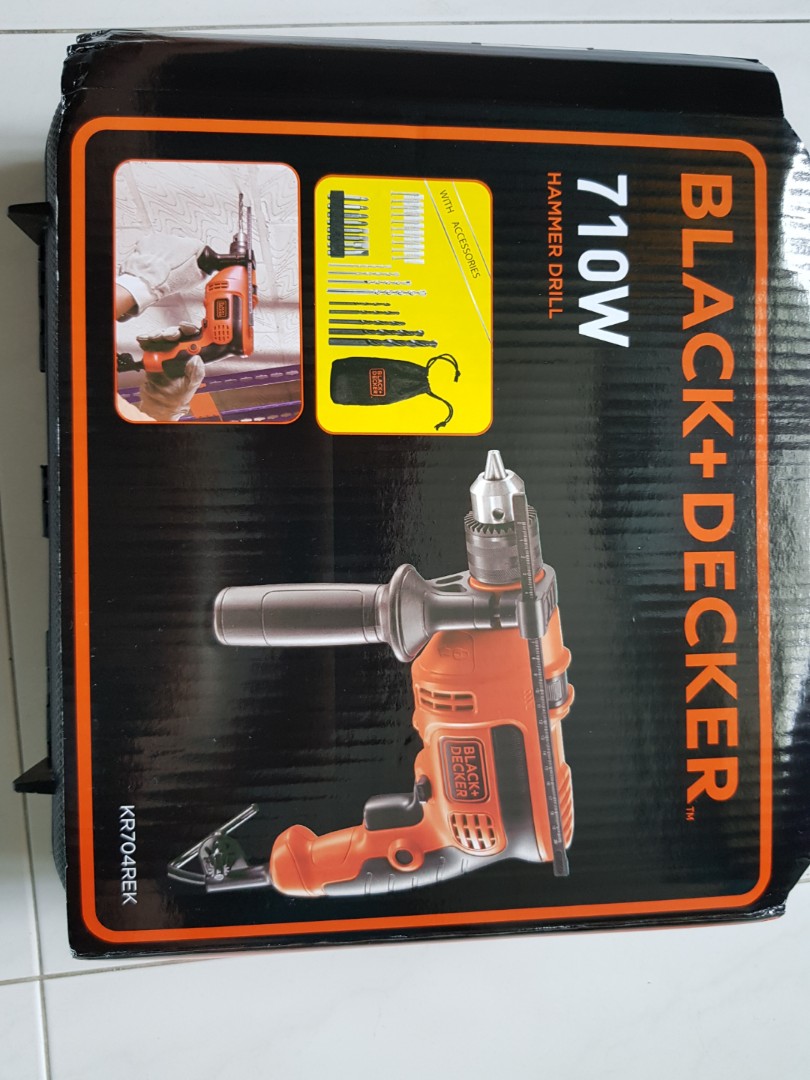 Black & decker hammer drill 710w clearance