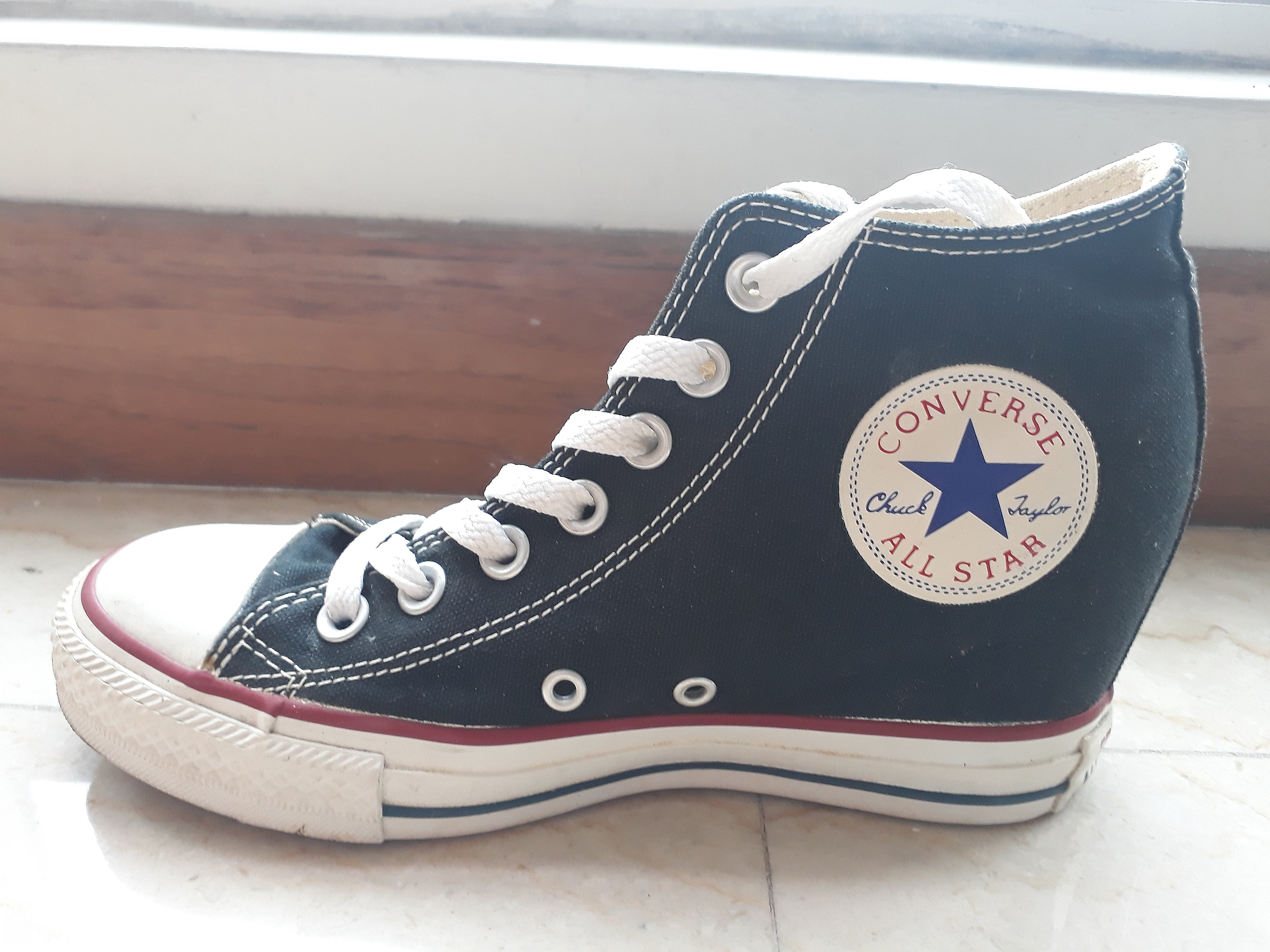 converse chuck taylor lux mid wedges