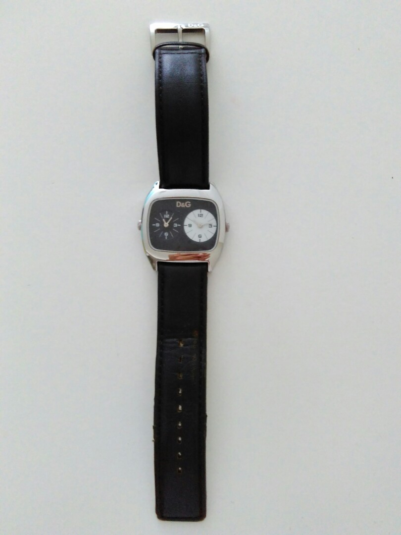 D G dolce gabbana dual time watch authentic