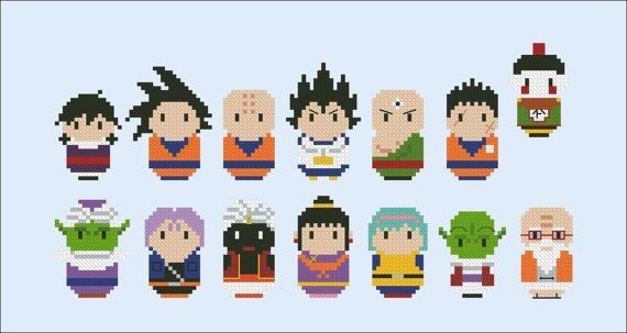 Dragon Ball Cross Stitch Bookmark Design Craft Others On Carousell