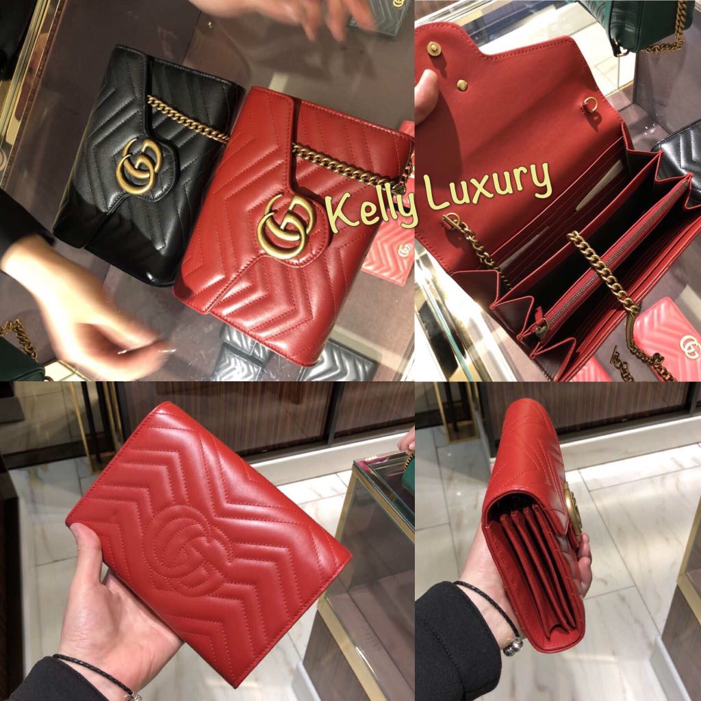gucci wallet on chain marmont