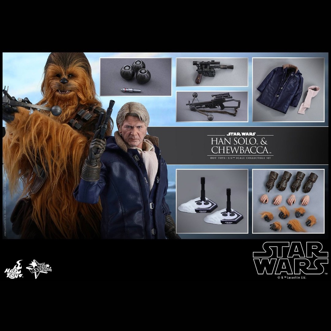 hot toys han solo and chewbacca