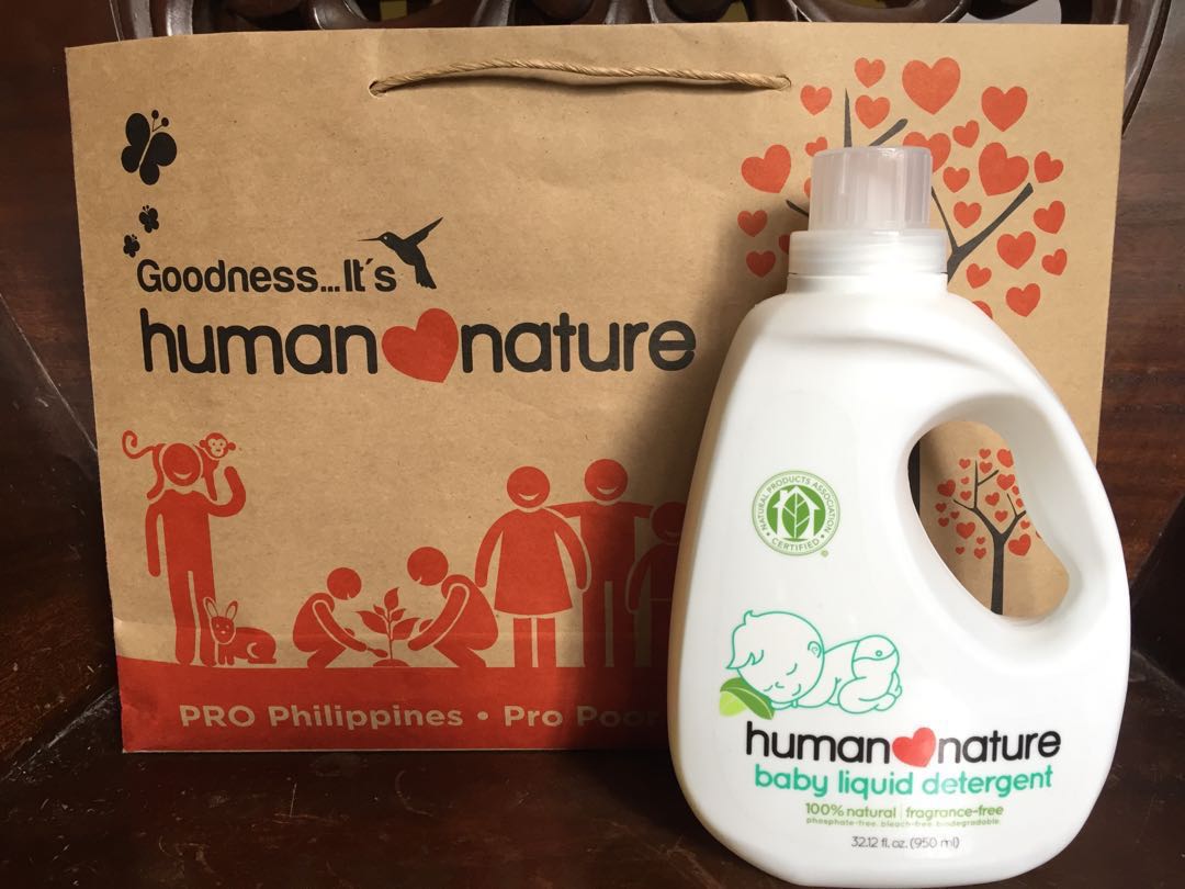 Human nature baby liquid detergent (Category: Diapers & Baby Wipes) located in Makati City. Submitted by kristinapangan (Listing ID 163103198, Image 1). Description: Human nature Authorized dealer from Makati On hand product 950ml 100% Natural | Fragrance-free Clothe your baby in nature's loving touch with the only baby laundry detergent certified by the Natural Products Association. Remove baby stains and dirt Perfect for baby's clothes, cloth d