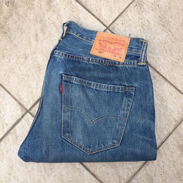 Levis white oak cone denim 501 deals