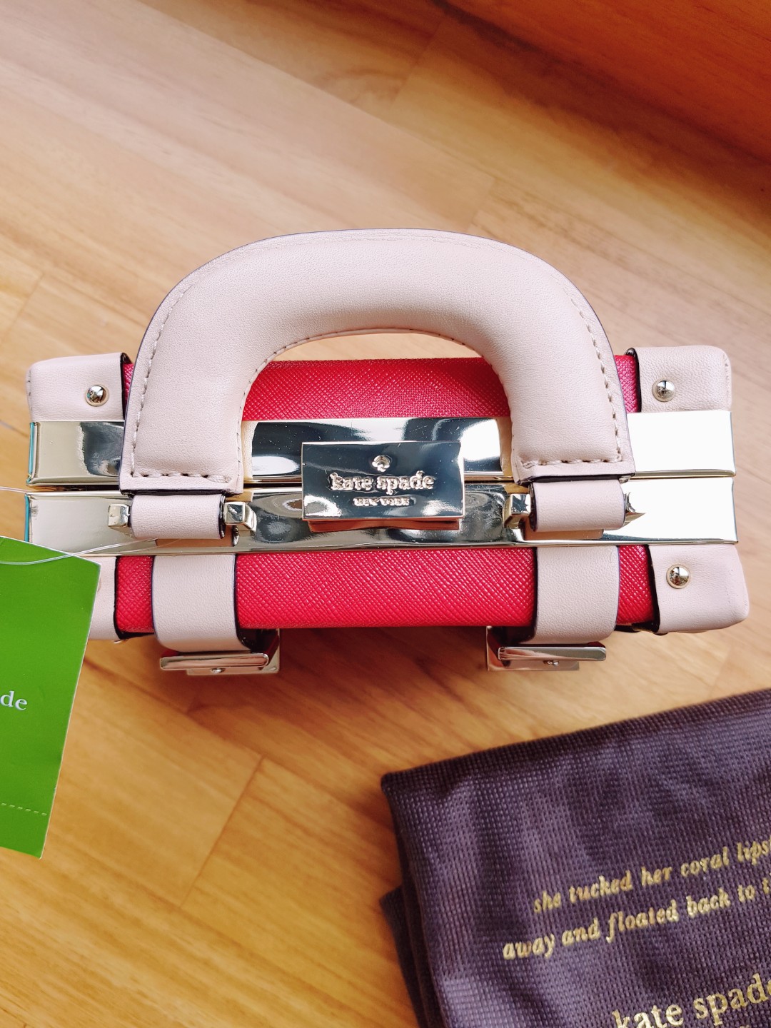 Limited Edition Kate Spade Go Fly a Kite Mini Luggage Crossbody Bag