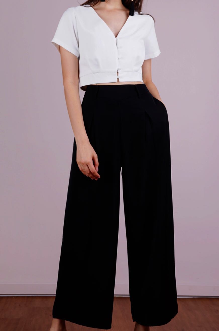 Chiclily Belted Wide Leg Pants for Women High Waisted Business
