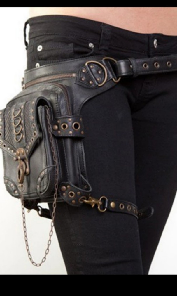 mens motorcycle hip bag