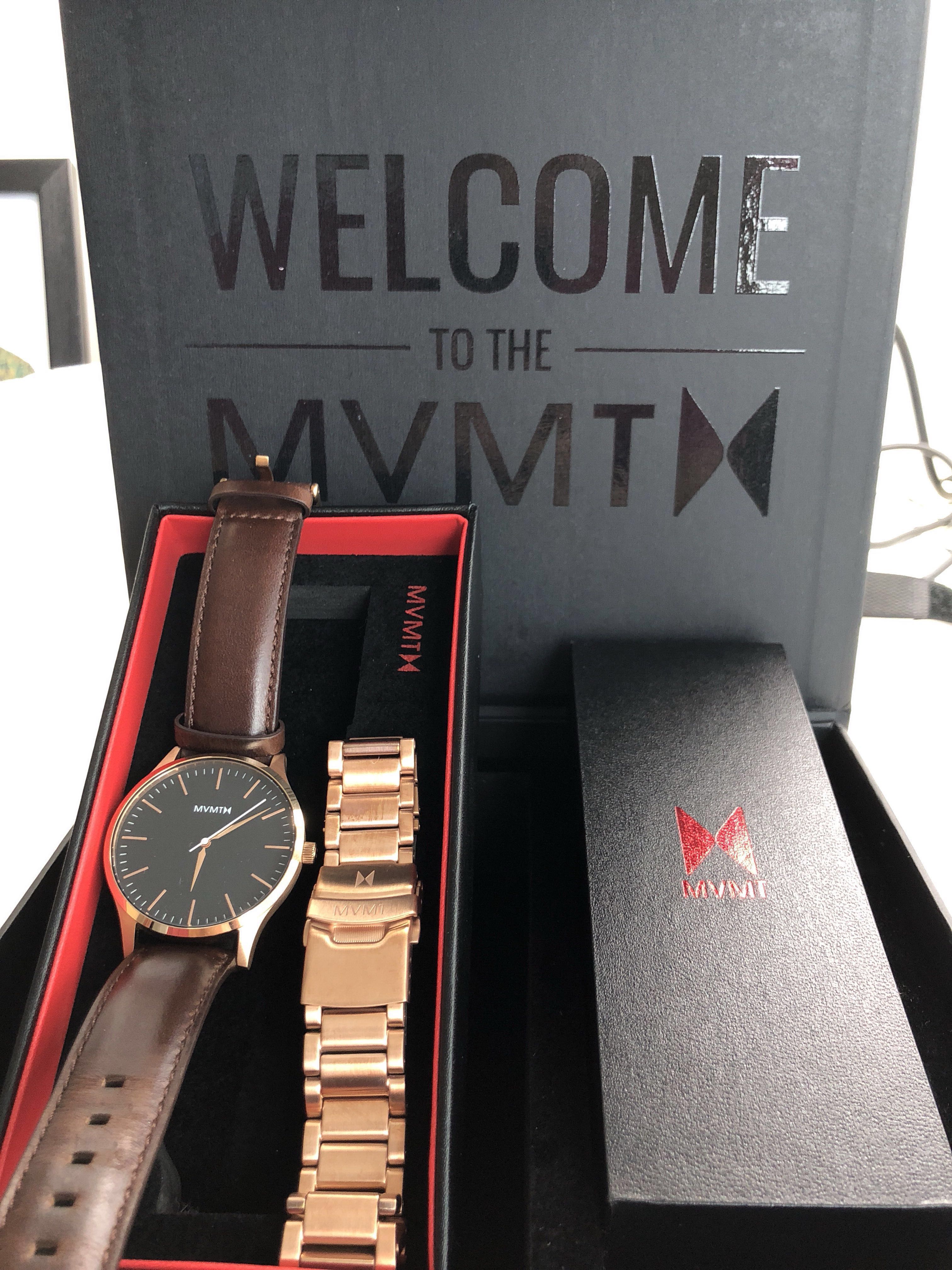 mvmt rose gold mens watch