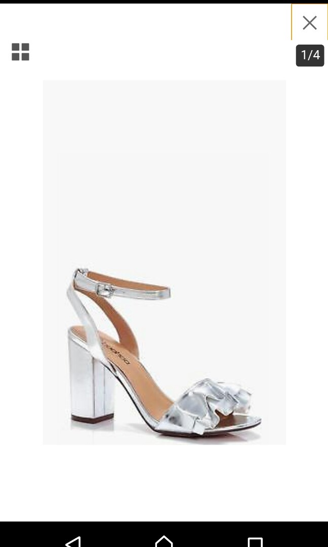 silver block heels australia