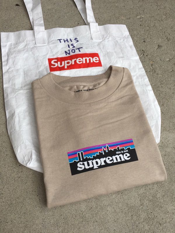 this is not supreme tee