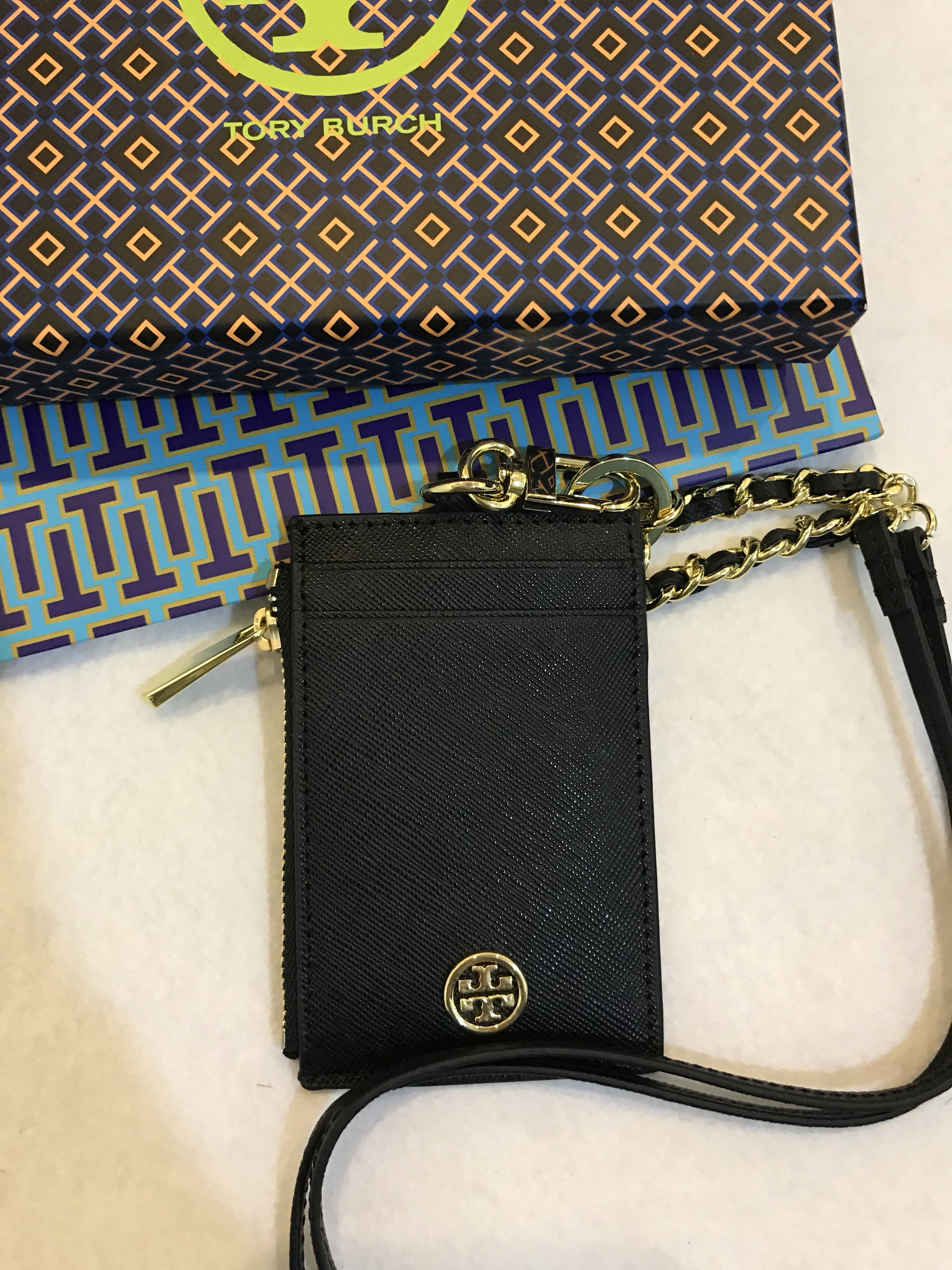 Tory Burch Lanyard Card Holder, Luxury, Accessories on Carousell