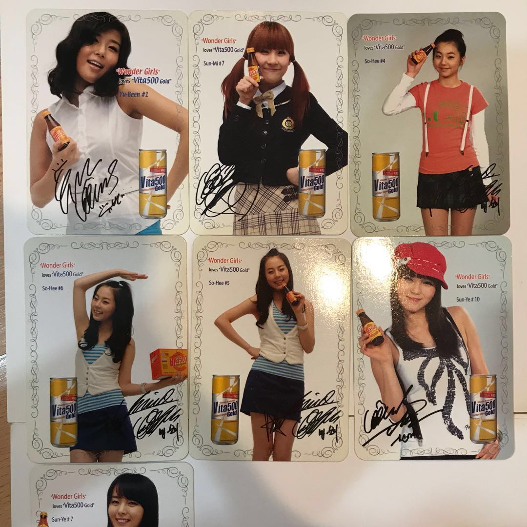 Wonder Girls Vita500 Trading Cards Yubin Sunmi Sohee Sunye Hobbies Toys Memorabilia Collectibles K Wave On Carousell Wonder Girls Vita500 Trading Cards Yubin Sunmi Sohee Sunye Hobbies Toys Memorabilia Collectibles K Wave On Carousell