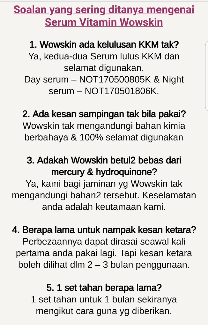 Wowskin Vitamin 2in1 Serum Health Beauty Bath Body On Carousell