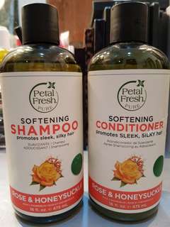 Petal fresh pure softening shampoo & softening conditioner