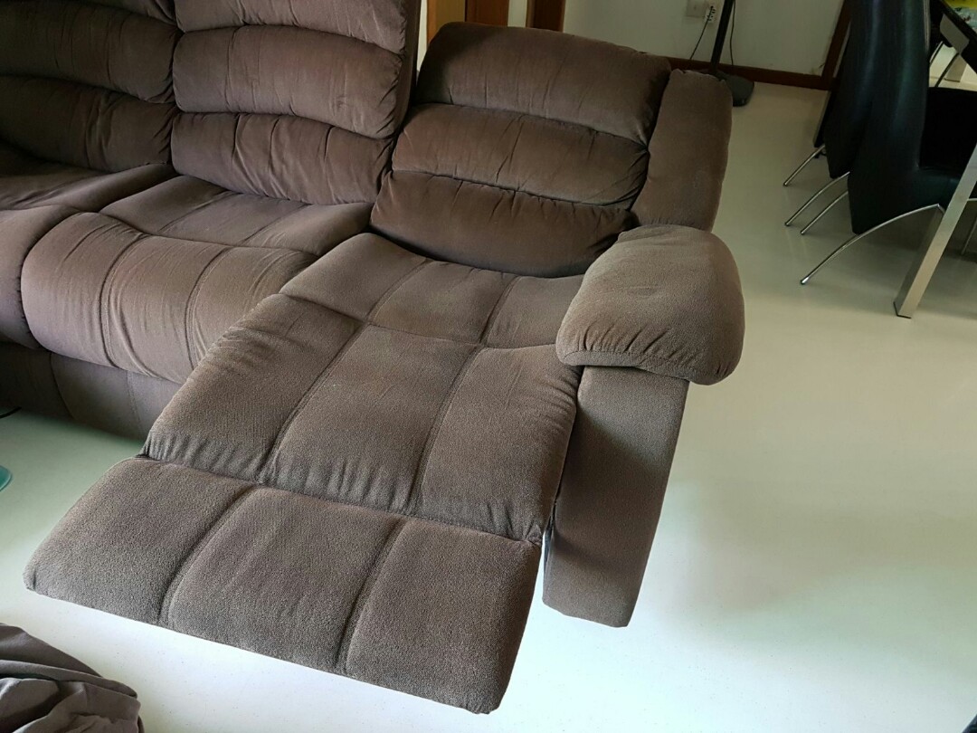 Sofa 3 Seater Recliner with High Back Super Comfy, Furniture & Home