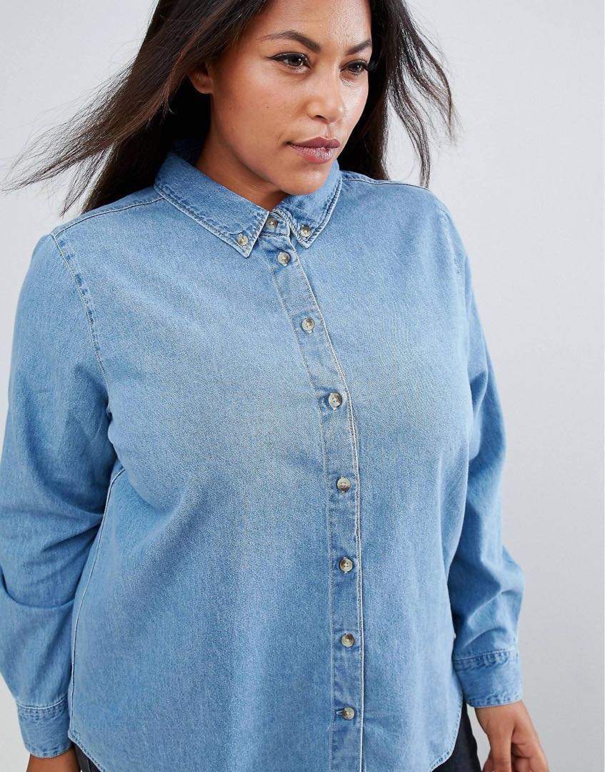 Curve store denim shirt