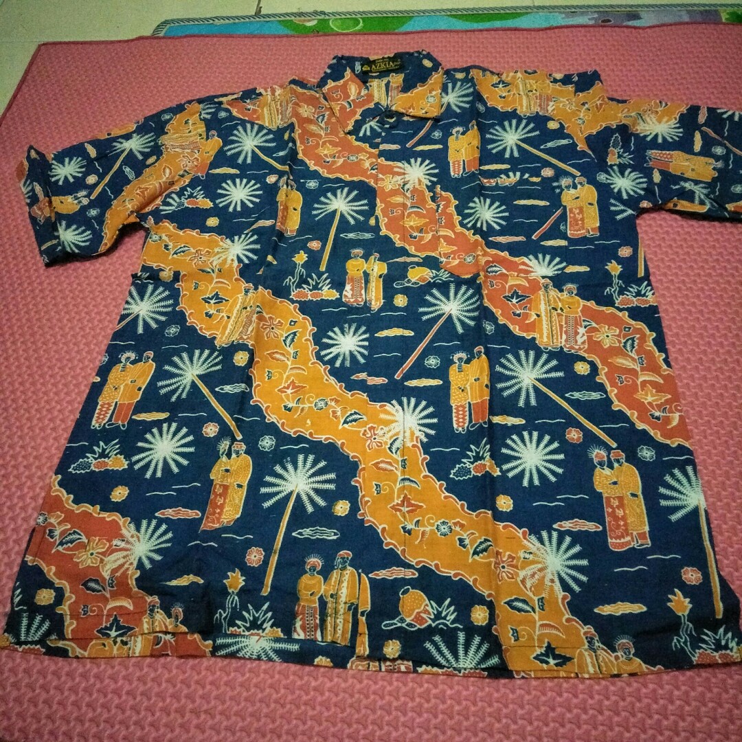 Batik Ondel Ondel Preloved Fesyen Pria Pakaian Di Carousell