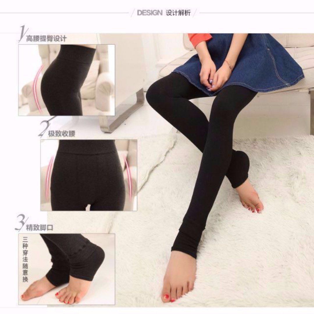 Best Seller Thick Inner Furry Winter Leggings Stockings Women S Fashion Clothes Pants Jeans Shorts On Carousell