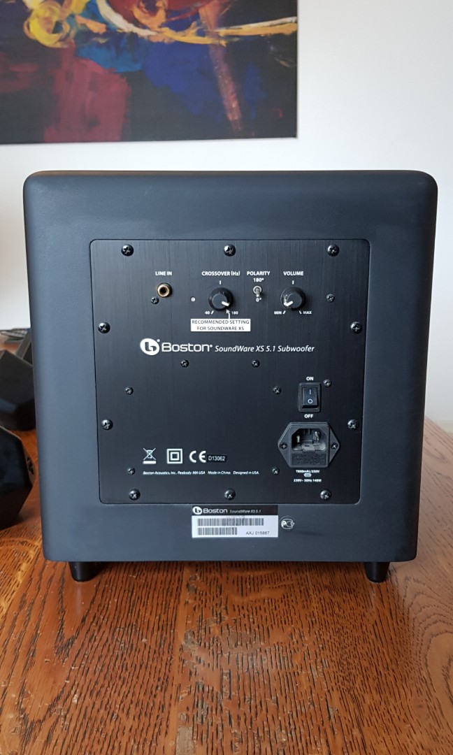 Boston acoustics soundware xs 7.1 home theater speakers, Audio