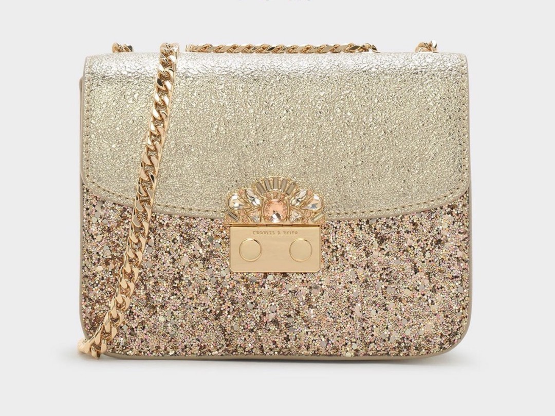 charles and keith embellished crossbody bag