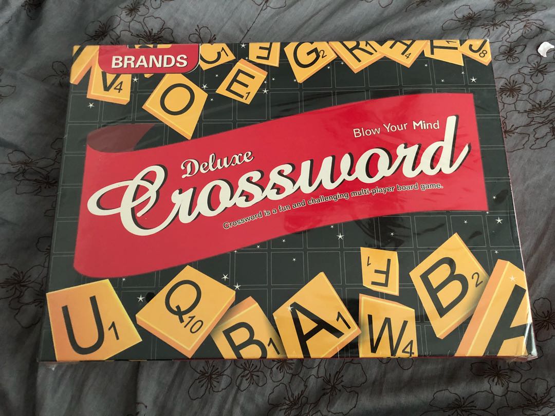 Deluxe Crossword Board Game Hobbies Toys Toys Games On Carousell