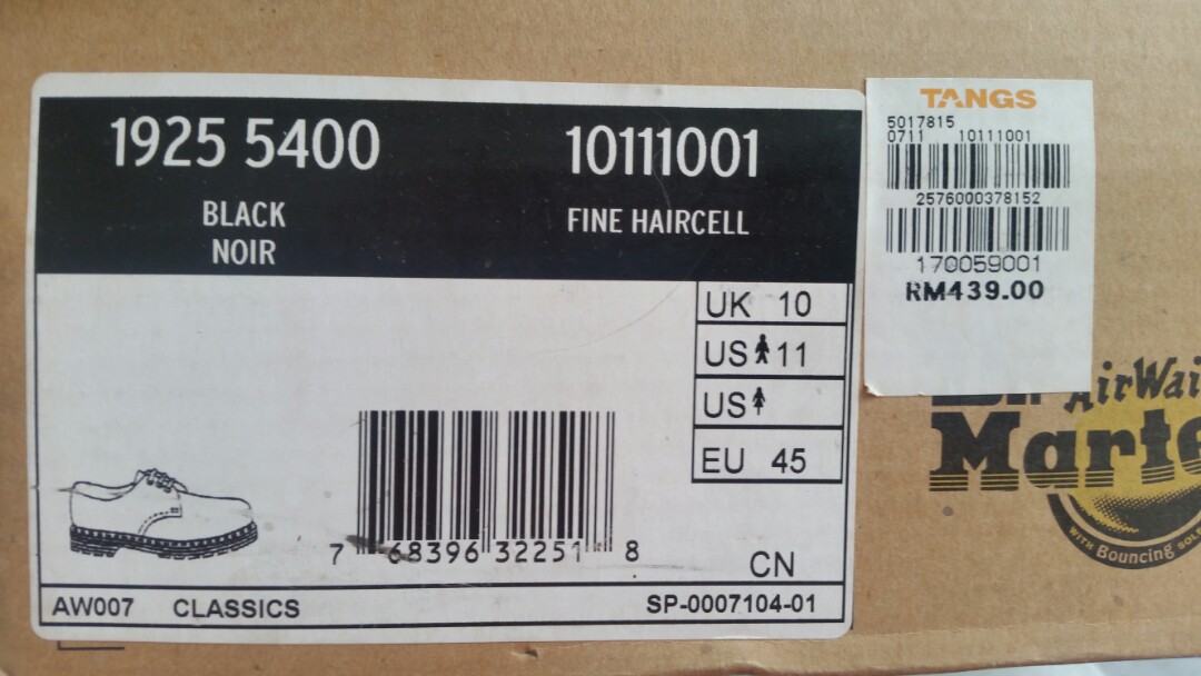 Dr martens 1925 online black fine haircell classics