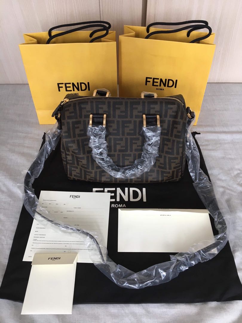 fendi boston bag size