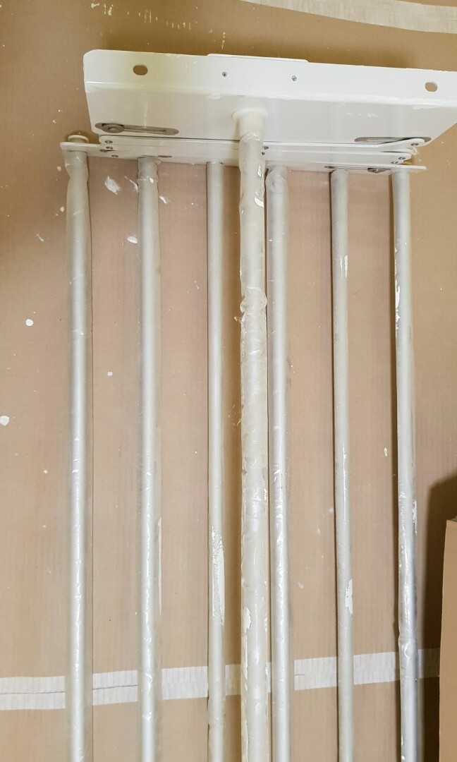 HDB Clothes Hanger Rack Pulley System, Furniture & Home Living