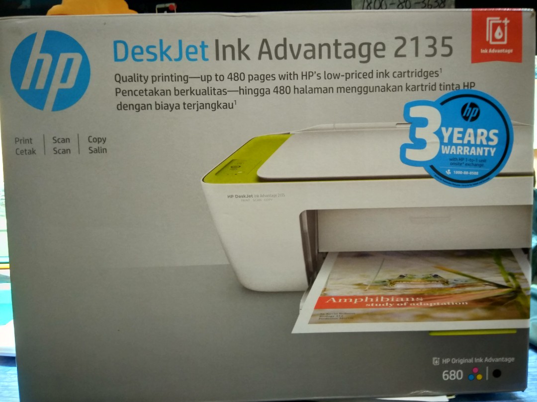 Hp Printer Deskjet Ink Advantage 2135 Electronics Computer Parts Accessories On Carousell
