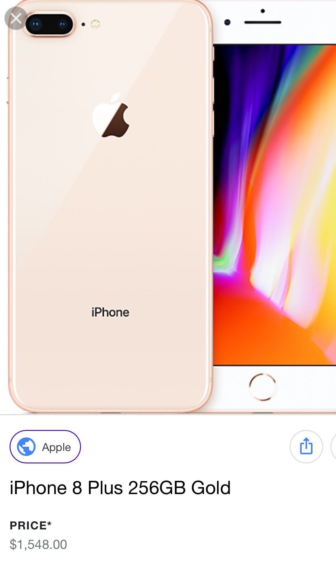 I Phone 8 Plus 256gb Gold Space Gray Silver Red Brand New Mobile Phones Tablets Iphone Iphone 8 Series On Carousell