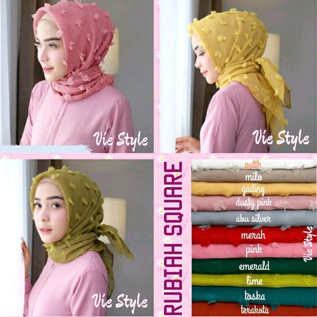 Kerudung Rubiah Segi Empat Olshop Fashion Olshop Muslim On Carousell