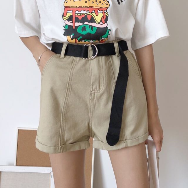 korean high waisted shorts