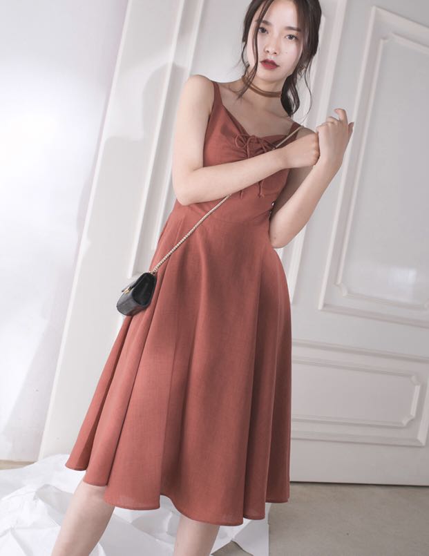 Korean Ulzzang Cute Dress, Women's Fashion, Tops, Sleeveless on Carousell