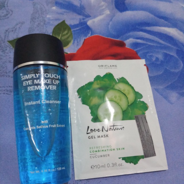Lt Pro Simply Touch Eye Make Up Remover Gratis Mask Love Nature Kesehatan Kecantikan Rias Wajah Di Carousell