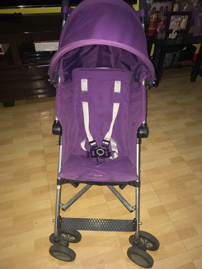 Maclaren Triumph stroller (Category: Strollers) located in Manila. Submitted by acloved (Listing ID 164569204, Image 2). Description: Used but not abused With minimal flaw but unoticeable Excellent use condition Reclineable Age appropriate is 6mos to 55lbs kid Rfs: Needs cash .