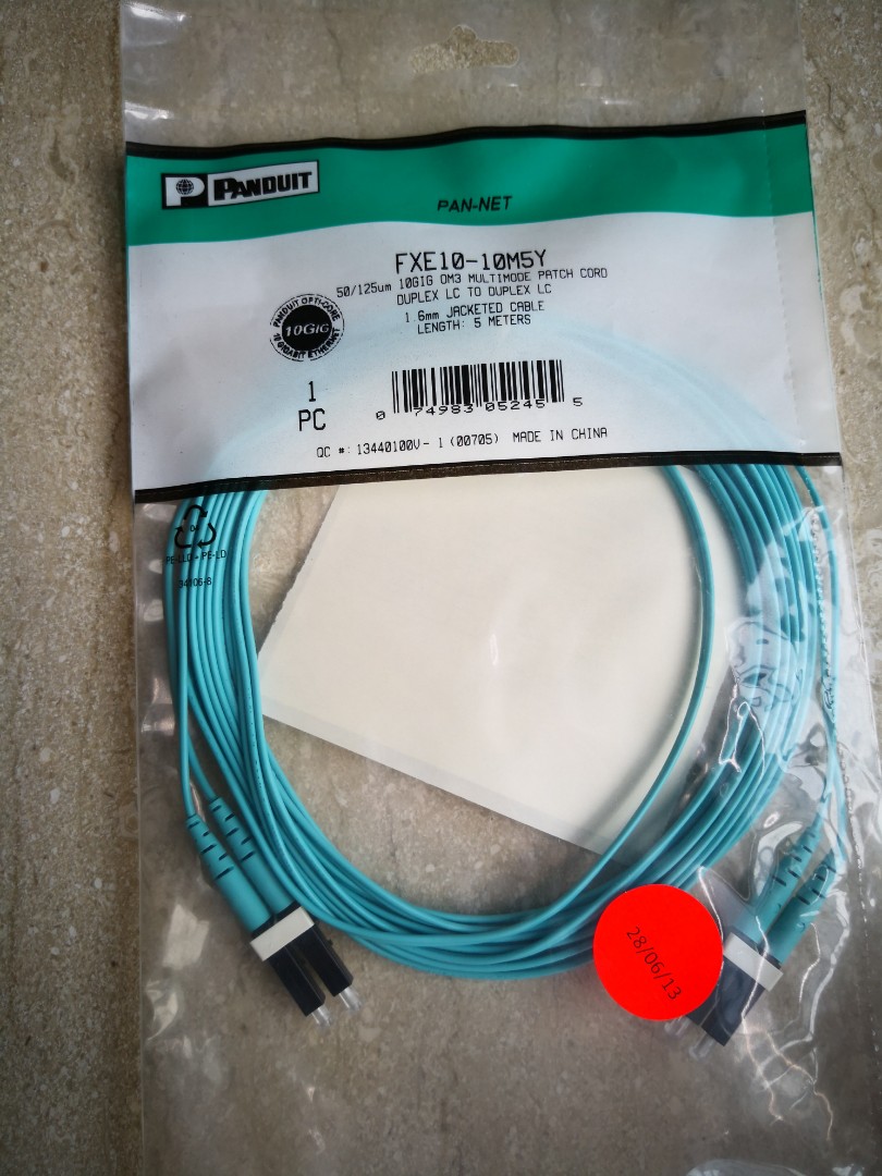 Panduit Fiber Optics Patch Cord Electronics Computer Parts Accessories On Carousell