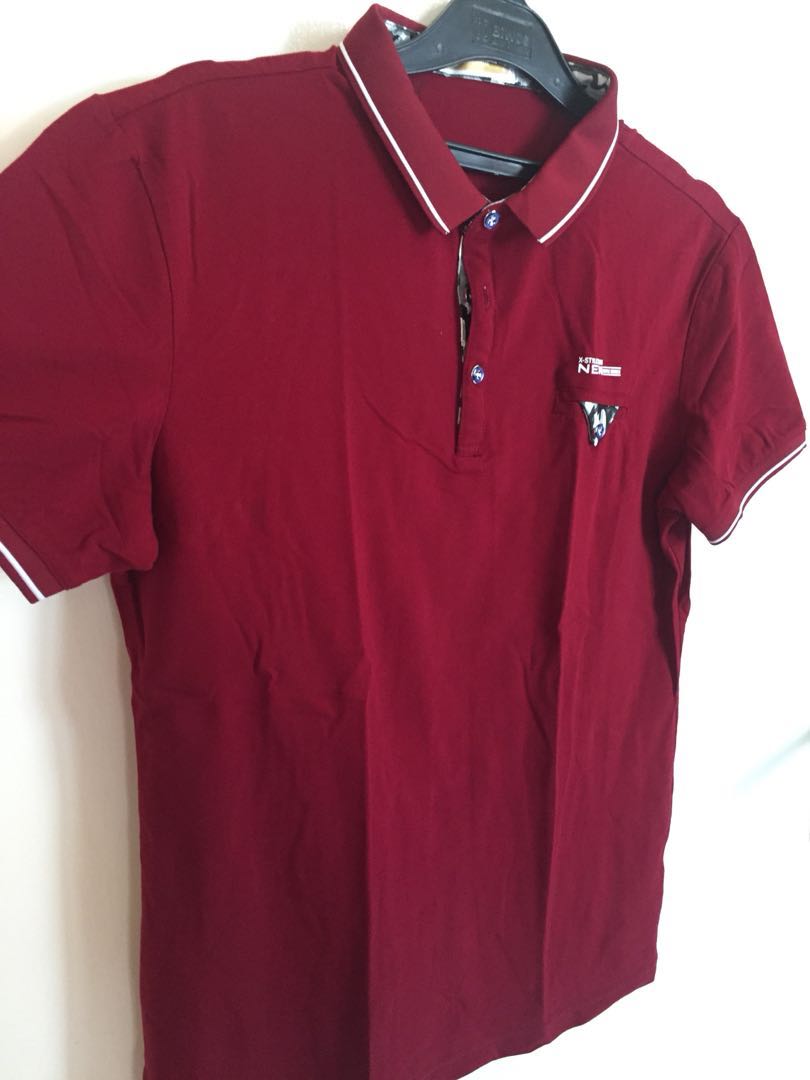 Polo Shirt Maroon Olshop Fashion Olshop Pria Di Carousell