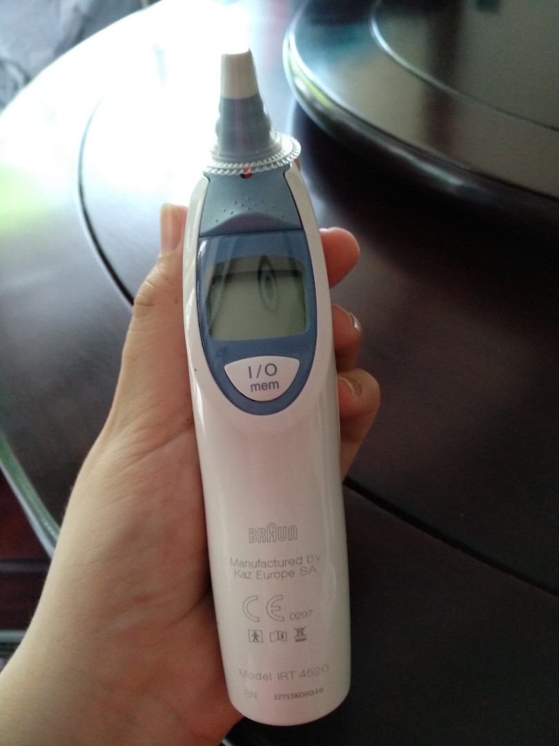 Penelope per ongeluk Het pad Preloved Braun Thermoscan IRT 4520 Baby Kids Thermometer, Health &  Nutrition, Thermometers on Carousell