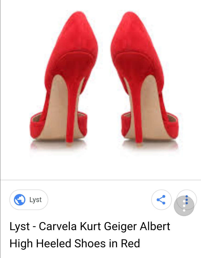 SALE Red Suede Heels Kurt Geiger size 36 Women s Fashion