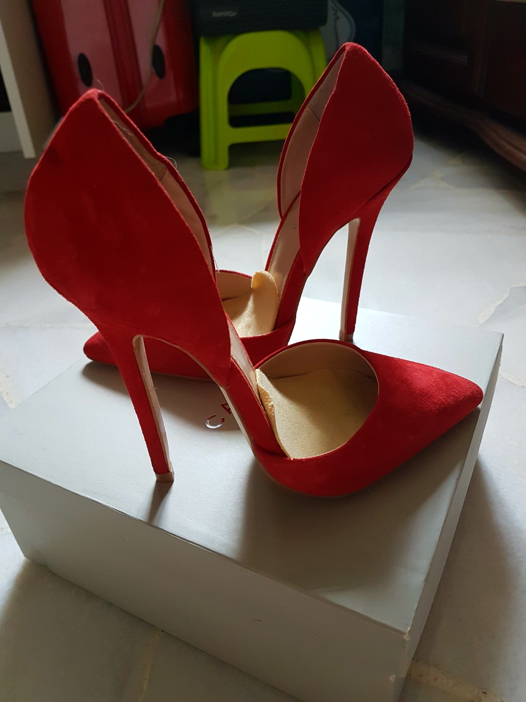 SALE Red Suede Heels Kurt Geiger size 36 Women s Fashion