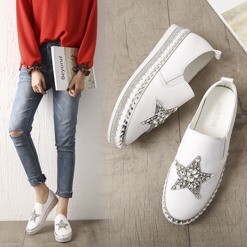 studded loafers womens