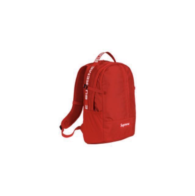 supreme backpack ss18 red