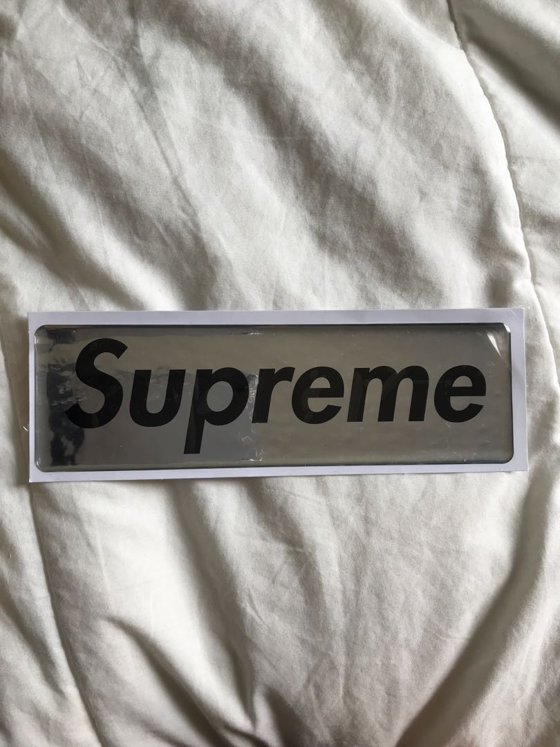 Supreme plastic sticker sale
