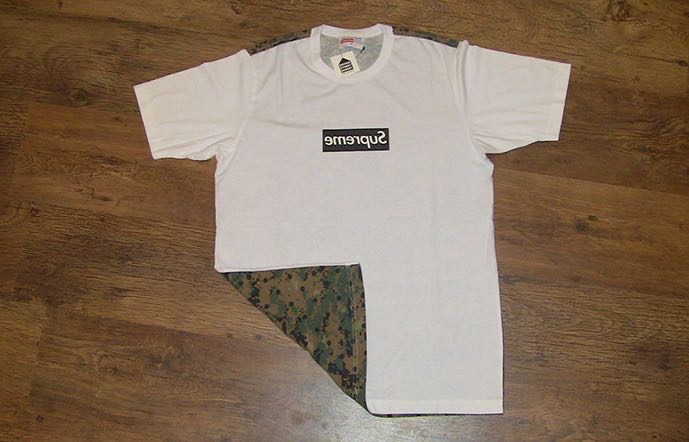 supreme box logo tee camo