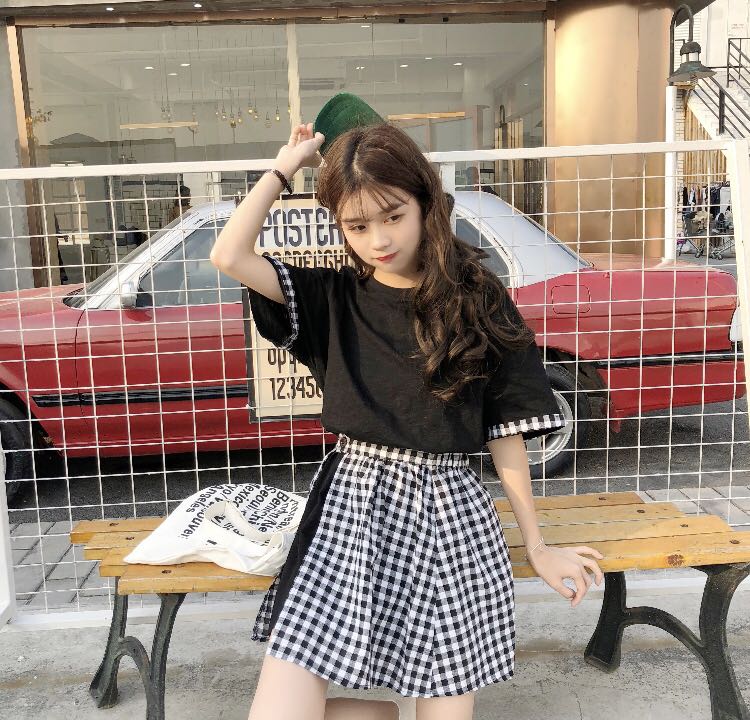 Checkered set outfit clearance