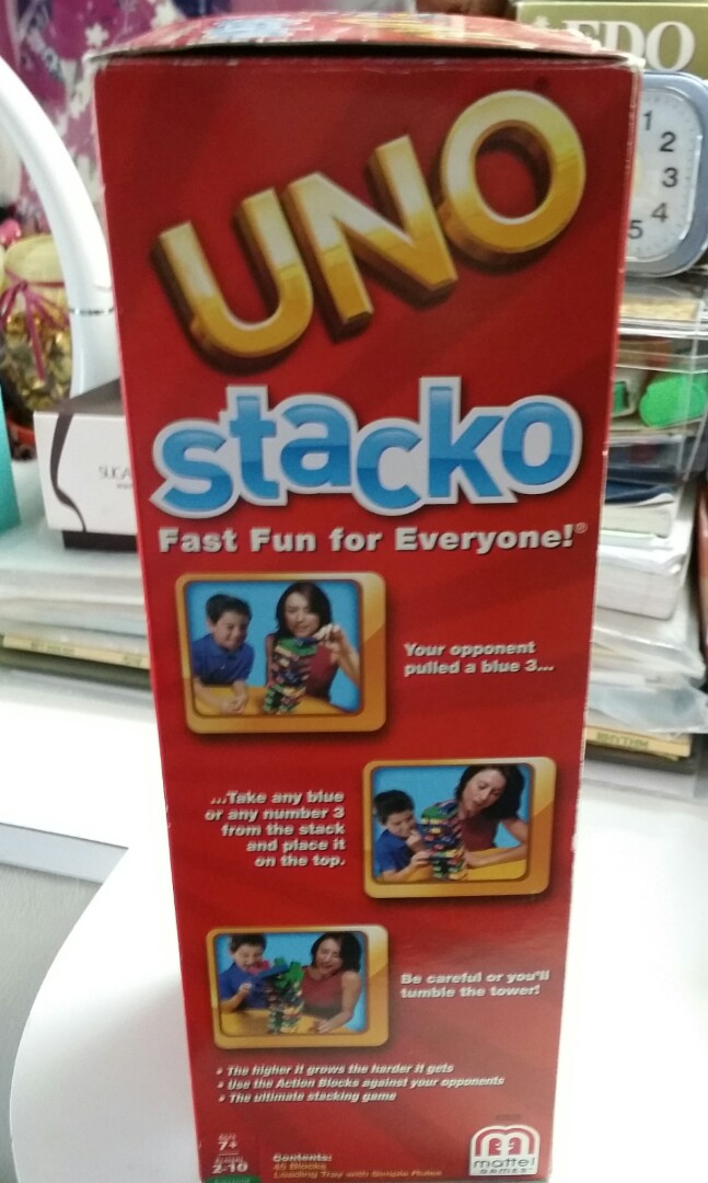 UNO Stacko （分類：其他周邊）位於 Hong Kong。 由 windybreezy 提交（商品編號 164662910，圖片 3）。簡介： 狀態十分良好。