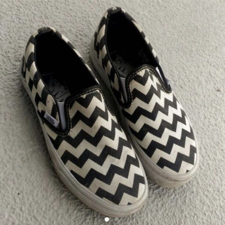 Chevron vans outlet slip on
