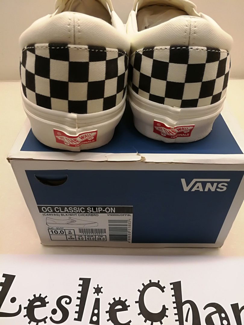 Slip on checkerboard og cheap