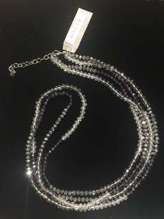 Agenda Purple Silver Long Necklace RRP$99.95
