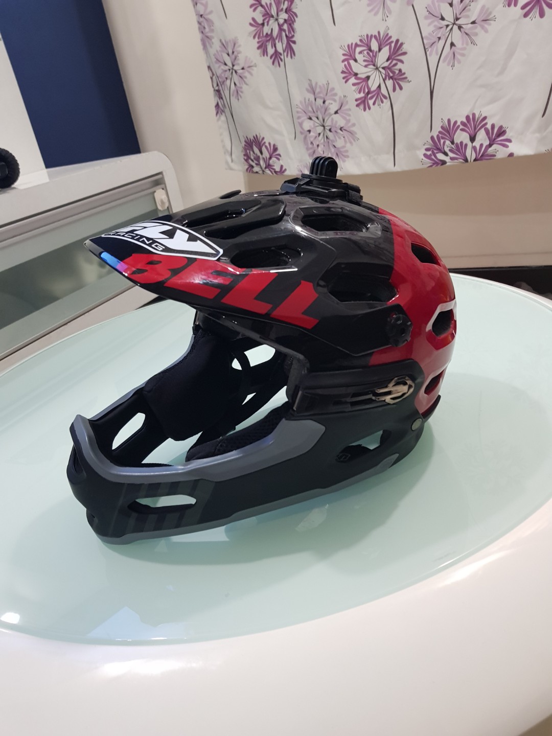 bell mtb helmet detachable chin guard